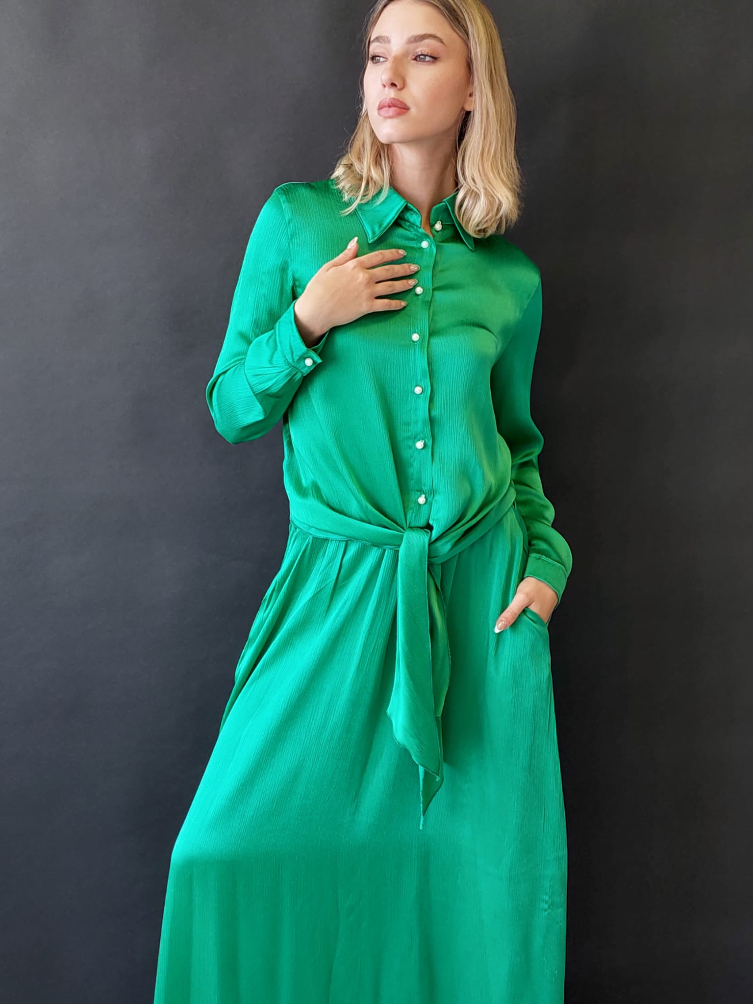 חליפת חצאית קימברלי | ירוק